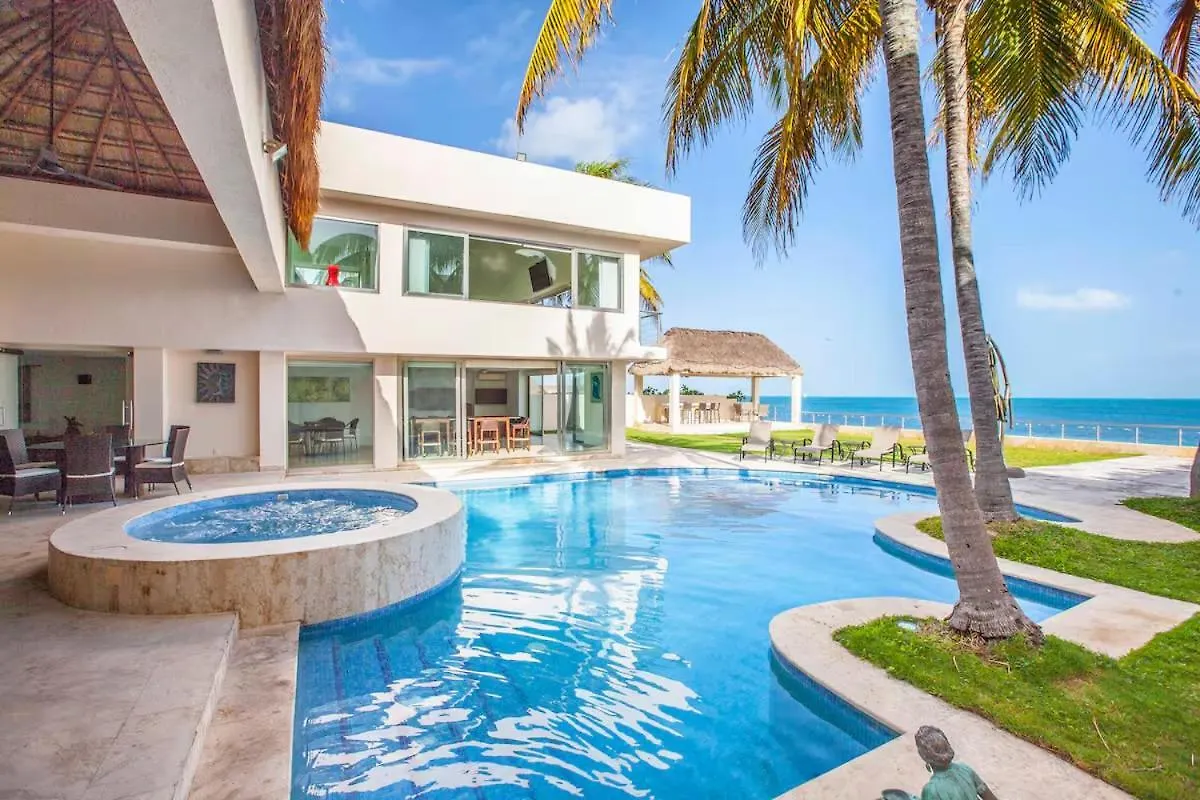 Oceanfront Villa - Private Beach At The Hotel Zone Cancún 0*,